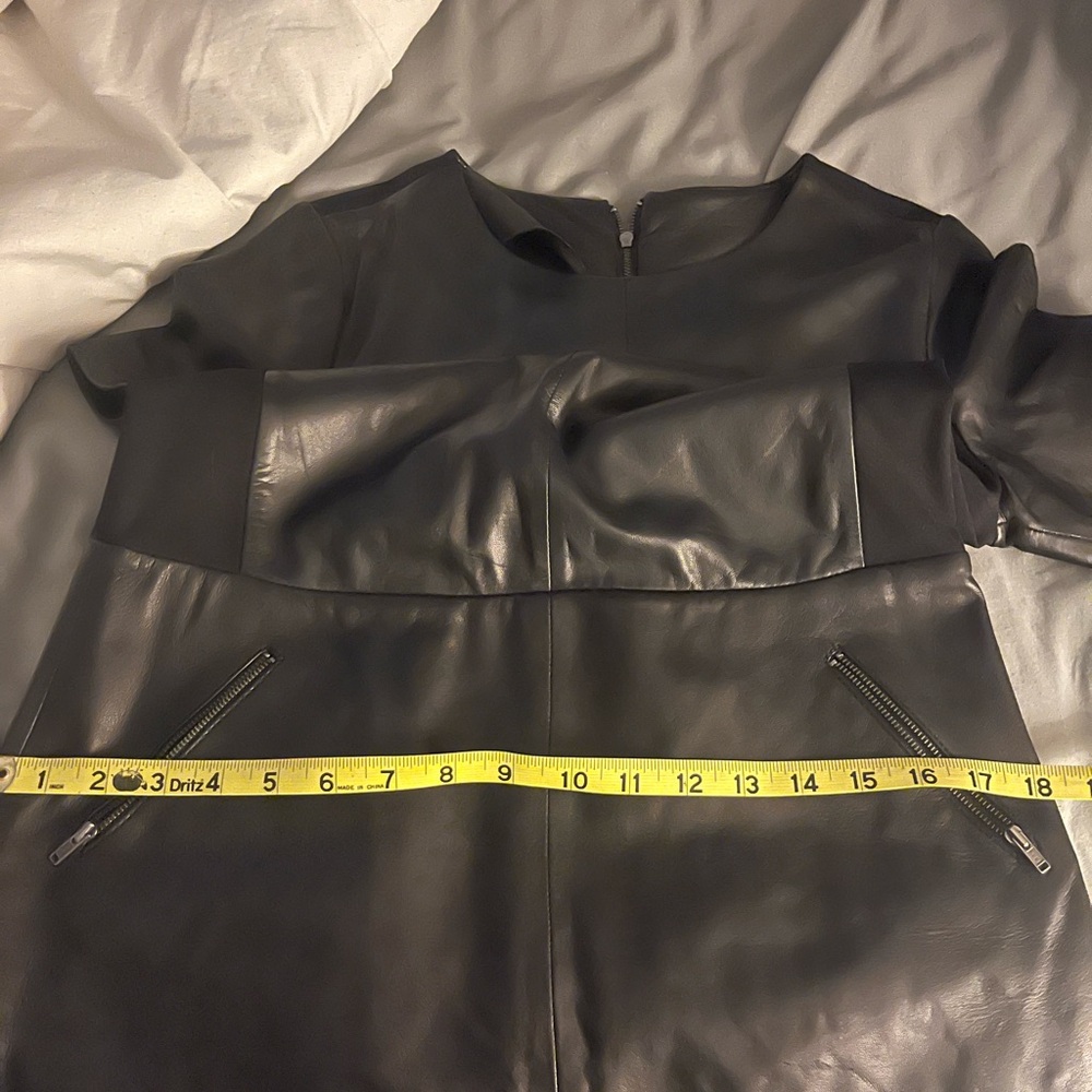 Halogen leather dress